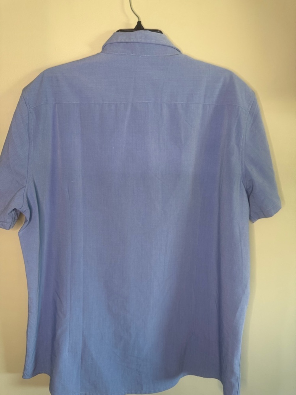 Coofandy Men's Blue Guayabera Openwork Detail Panels Cuban Short-Sleeve size XL - Picture 8 of 13
